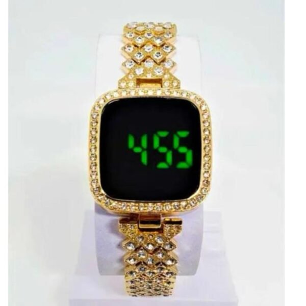 Golden Digital Watch for Women - Image 2